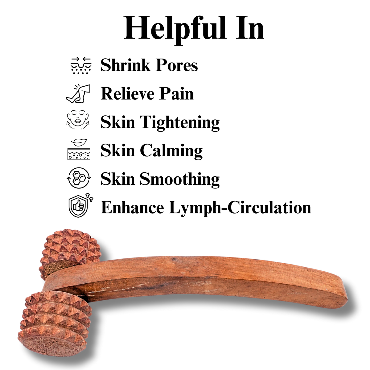 Wooden Roller With Spikes