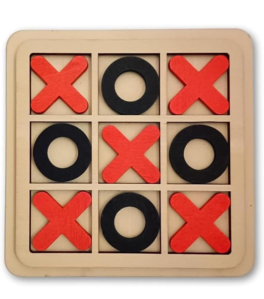 Jigsaw Puzzle Tic Tac Toe Mini Family Board Games Toy Game Zero and Cross