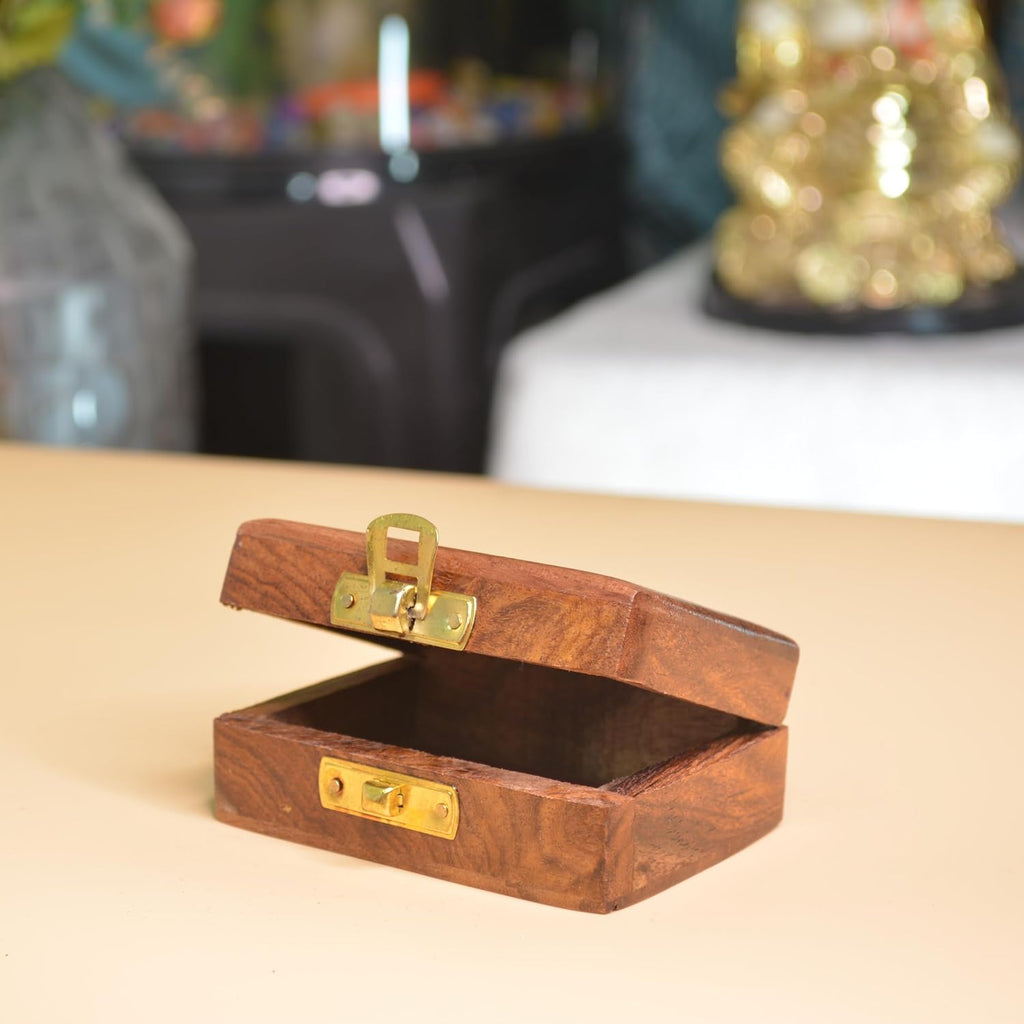 wooden decorative jewellery box small