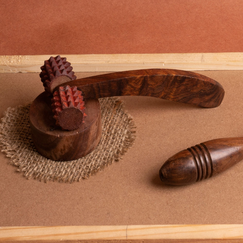 Wooden Roller With Spikes